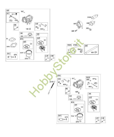B - Carburatore, filtro carburante B&S - 44 €¦ 44N677-0017-B1 brand Stihl